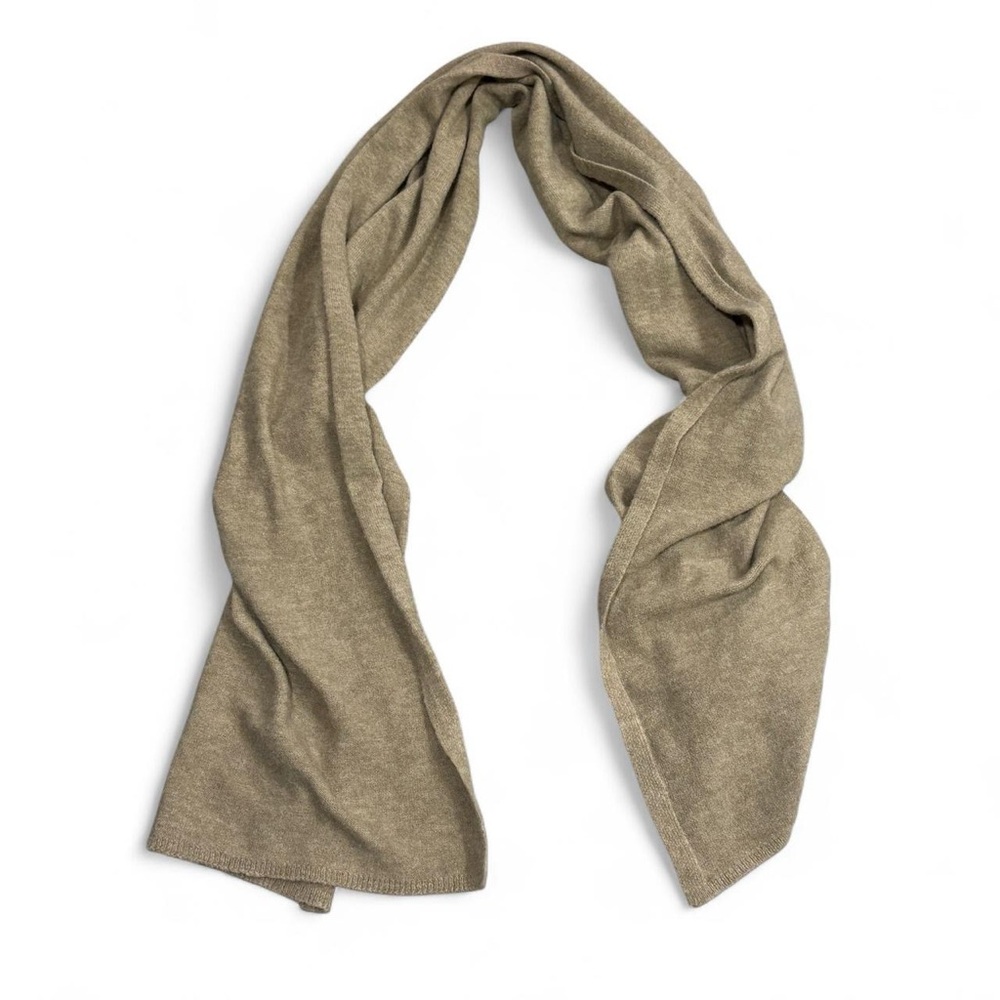 Zara Oatmeal Tan Wool Blend Scarf